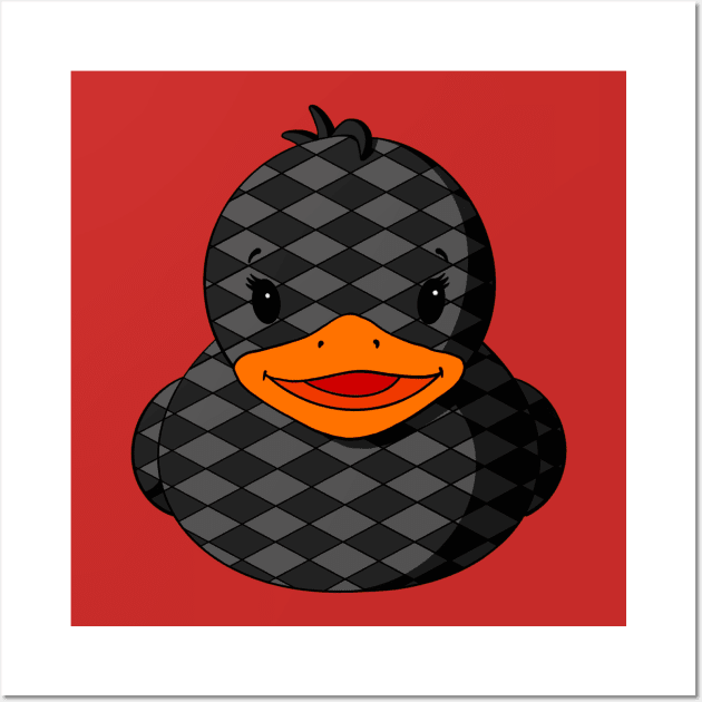 Checkerboard Rubber Duck Wall Art by Alisha Ober Designs